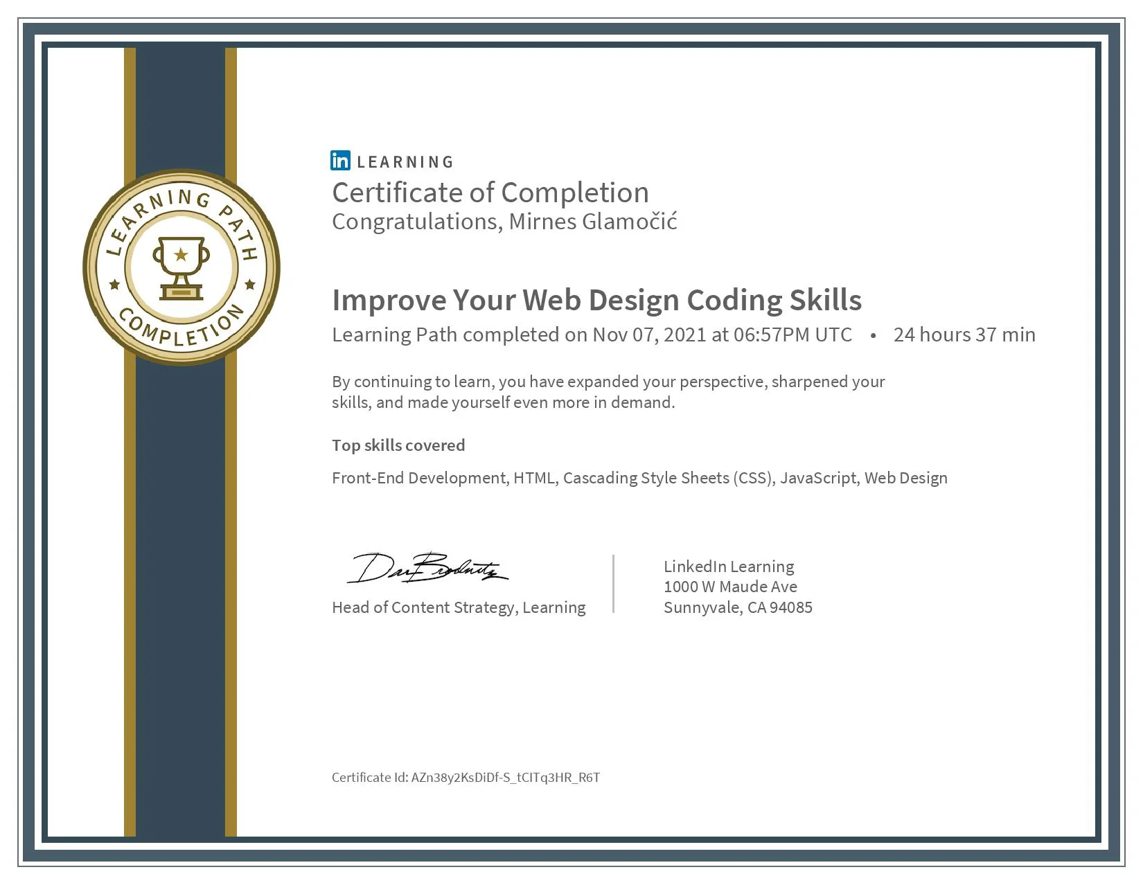 CSS Certification